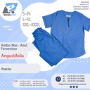Ambo Mai - Pantalón y chaquetilla - Azul Aéreo - Femenino - Angustifolia