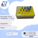 Kit pulidor CA de Composite - x 12 un cod 1800 - Easydent