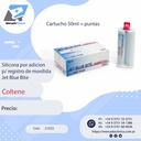 Silicona por adicion  p/ registro de mordida Jet Blue Bite - cartucho 50ml - Coltene