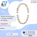 Dientes Frasaco AG3Z Juego x 32 Superior e inferior c/ tornillo - Easydent