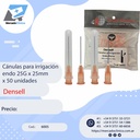Cánulas para irrigación endo 25G x 25mm x 50 unidades - Densell