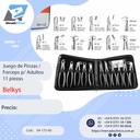 Juego de Pinzas / Forceps p/ Adultos 11 piezas - Belkys