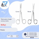 Tijera para cirugía - recta o curva - Belkys