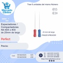 Espaciadores / Compactadores de NITI - #25 o #30' de 25mm de largo - Perfect