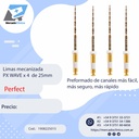 Limas mecanizada  PX WAVE x 4  de 25mm - Perfect