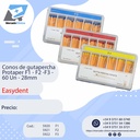 Conos de Gutapercha para Protaper (F1 / F2 / F3 ) - caja x 60u. - Easydent