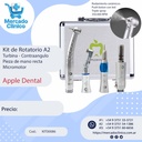 Kit de Rotatorio Turbina A2 Led - Contraangulo  - Pieza de mano recta - Micromotor - Apple Dental