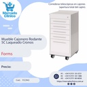 Mueble Cajonero Rodante  5C Laqueado Cronos
