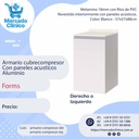 Armario cubrecompresor Con paneles acusticos  Aluminio - Forms