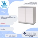 Bajomesada 2Puertas  Aluminio - Forms