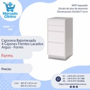 Cajonera Bajomesada 4 Cajones Frentes Lacados Argus - Forms