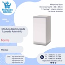 Modulo Bajomesada  1 puerta Aluminio - Forms