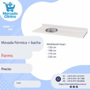 Mesada Fórmica + bacha - Forms