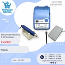 Micromotor para laboratorio E-50 Brushless (sin carbones), 50.000 rpm, pedal progresivo - EVODEN