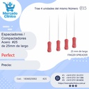 Espaciadores / Compactadores  Acero B ( #25 )  de 25mm de largo -Perfect