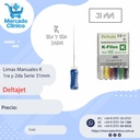 Limas Manuales K  - 1ra (15/40) y 2da (45/80) Serie - 31mm - Deltajet