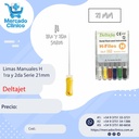 Limas Manuales H  - 1ra (15/40) y 2da (45/80) Serie - 21mm - Deltajet