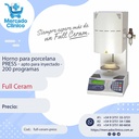 Horno para porcelana PRESS - apto para inyectado -  200 programas - Full Ceram