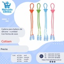 Cadena para babero de  silicona - x unidad  Con forma de osos - Cotisen