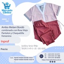 Ambo Melani Bordó - Pantalón y Chaquetilla - Femenino - Inprof