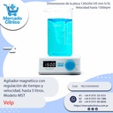 Agitador magnético con  regulación de tiempo y  velocidad, hasta 5 litros.  Modelo MST - Velp
