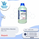 Alcohol Etilico Absoluto  P.A. x 1 lt - Biopack