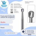 Fresa carburo de tungsteno - Redonda  - X  UNIDAD - Medin 