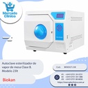 Autoclave esterilizador de  vapor de mesa Clase B.  Modelo 23lt - Biokan