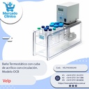 Baño Termostático con cuba  de acrílico con circulación.  Modelo OCB - Velp