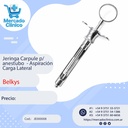 Jeringa Carpule p/ anestubo Aspiración Carga Lateral - Belkys 