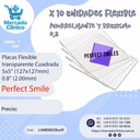 Placas / Láminas Flexible transparente Cuadrada - x 10un - 0,08" (2 mm) - PERFECT SMILES 