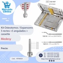 Kit Osteotomos / Expansores 5 rectos +5 angulados + cassette - Medesy