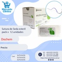 Sutura de Seda esteril pack x  12 unidades - Dochem