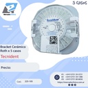 Brackets Roth 0,22 - Ceramico - rueda con 5 casos - Con gancho - Tecnident