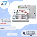 Te Econom Plus - Kit Intro Pack ( composite - adhesivo - acido ) - Ivoclear Vivadent (4 x Jeringas Te-Econom Plus x 4gr. Colores sutidos)
