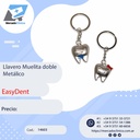 Llavero Muelita doble Metalico