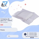 Compresa de gasa esteril - 7x7 (con 3 unidades) - XXI