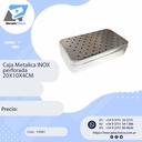 Caja perforada metalica INOX 20x10x4 cm
