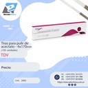 Tiras de acetato abrasivas - para pulir - 4x170mm - proximal - 150 unid - TDV (4x170)