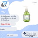 Alcohol en gel con aloe vera x 250ml, c/ válvula  dosificadora - BIALCOHOL