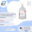 Alcohol en gel con glicerina c/ válvula dosificadora Bialcohol - PORTA