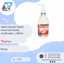 Jabón líquido Rapid Hand Germicida, dosificador x 500ml - thames