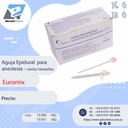 Aguja Epidural  para anestesia - varios tamaños - Euromix