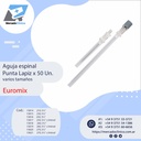 Aguja espinal Punta Lapiz z 50 Un - Dif. Tamaños - EUROMIX