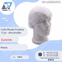 Cofia Plisada Friselina 15gr - 100UN- descartable - EUROMIX