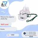 Máscara de oxígeno adulto fija - WEELL LEAD