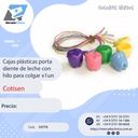 Cajas plásticas box / porta diente de leche con hilo para colgar x1un - COTISEN