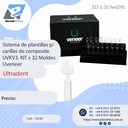 Sistema de plantillas p/ carillas de composite  UVKV3. KIT x 32 Moldes Uveneer - ULTRADENT